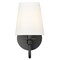 Z-Lite Gianna Wall Sconce, 1-Light, 5.5 In.W x 7.75 In.L x 10.25 In.H, Matte Black/White 7509-1S-MB - alternate 3